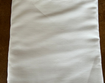 An antique large French white cotton sheet circa 1930
