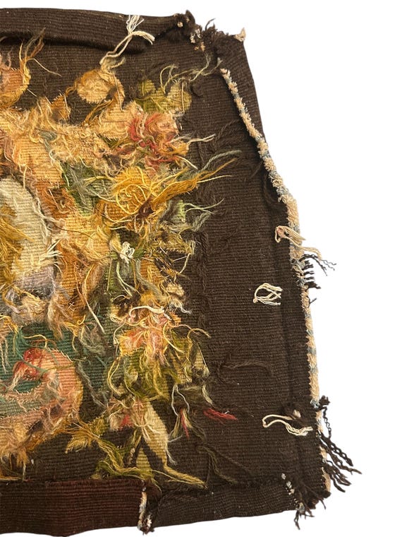 1860年頃のフランスのアンティークのオービュッソンの手作りの椅子の