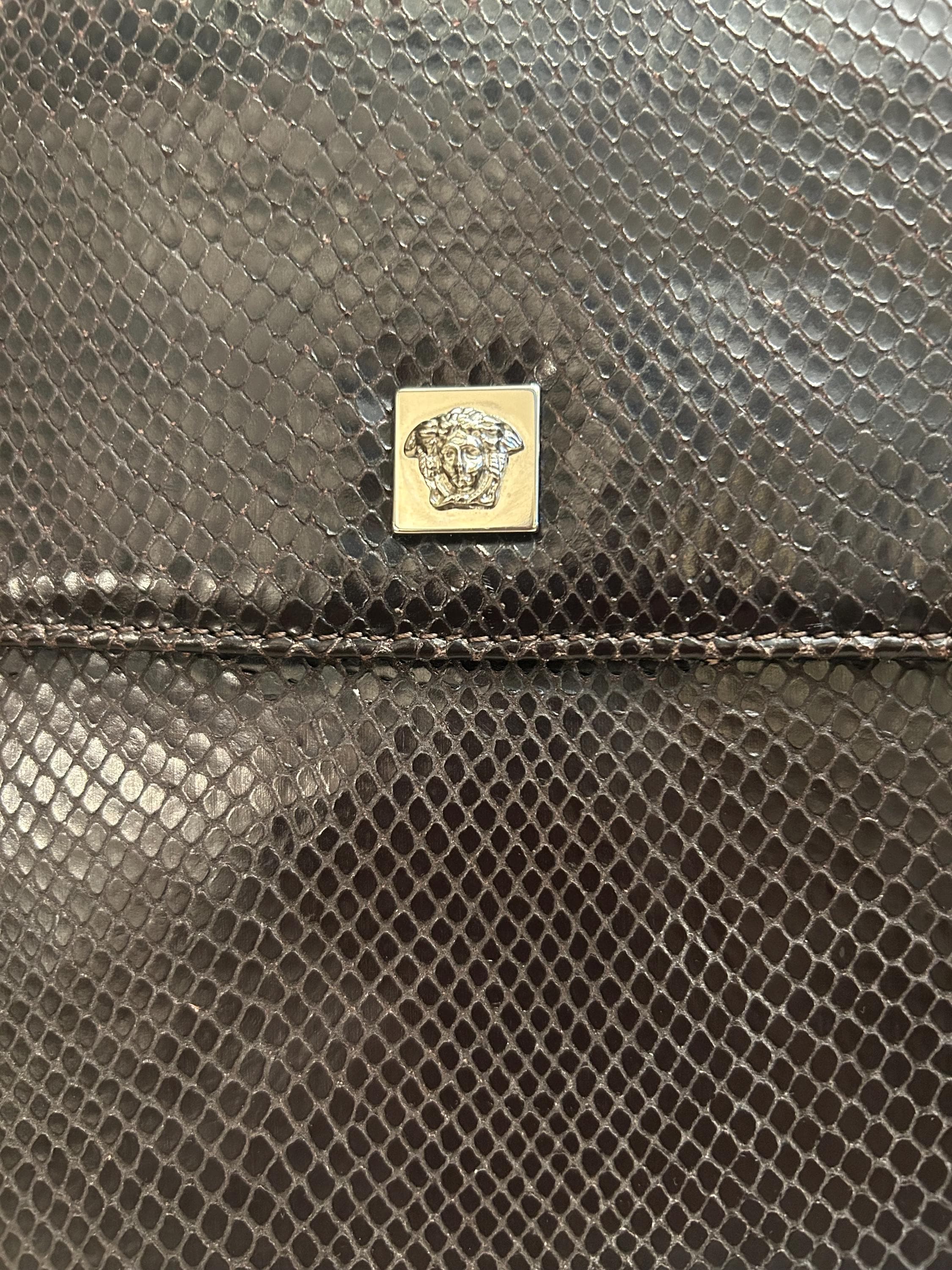 Versace snakeskin bag sale