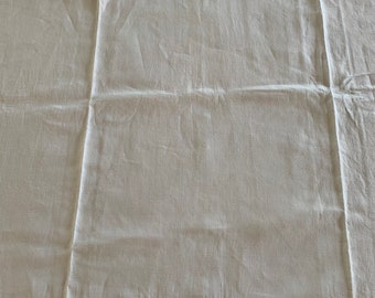 A large French antique white linen monogrammed tablecloth circa 1920l