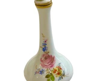 an antique Meissen porcelain miniature hand painted scent bottle circa 1880