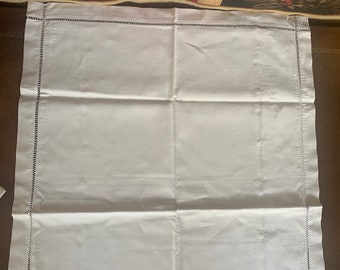 A pair of antique French white métis linen pillow cases circa 1920’s .