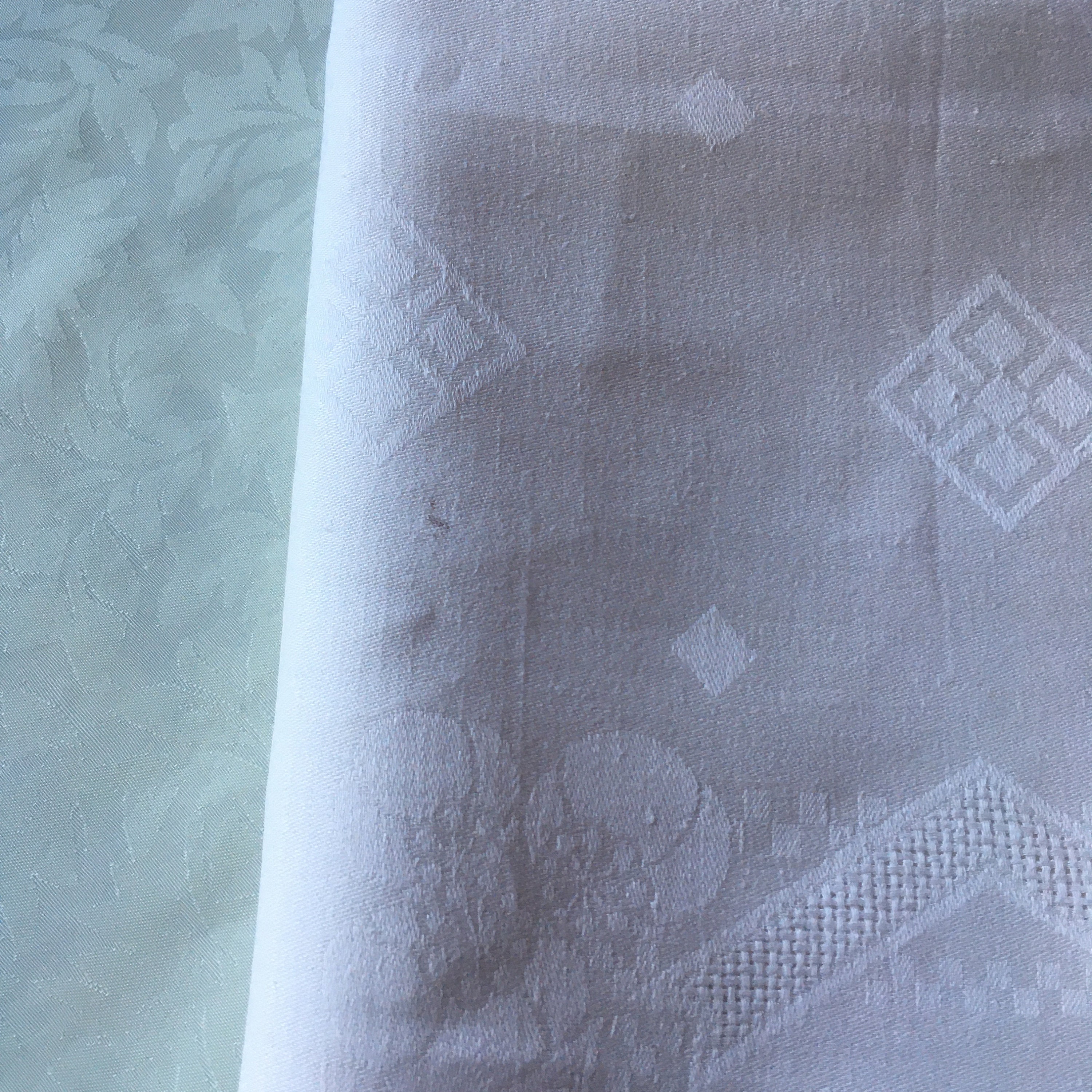 Antique French Art Deco Monogrammed Tablecloth - Etsy UK