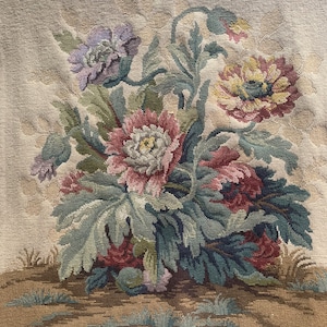 A nineteenth century antique French floral tapestry circa 1870