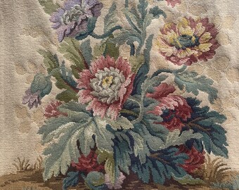 A nineteenth century antique French floral tapestry circa 1870