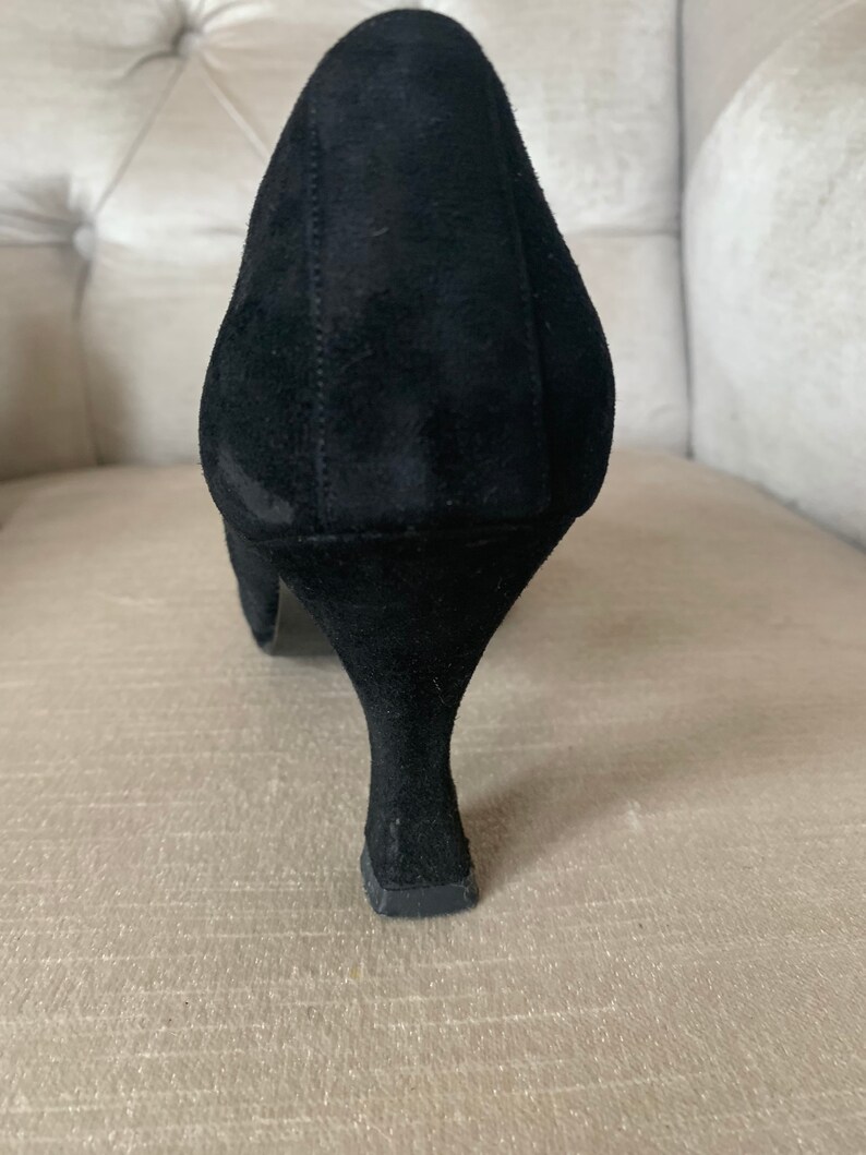 Vintage Karl Lagerfeld ankle boots in suede and leather in the eighteenth century style