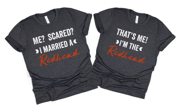 Couples Redhead Shirts Matching Funny Shirt for Husbands of A Ginger Wife Tshirt for Spouse of Red Head Ginger Husbands Etsy