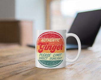Funny Mug For Gingers Authentic Ginger Coffee Cup Red Head Gifts Birthday Gift For Red Hair