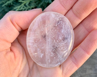 Clear Quartz Palm Stone