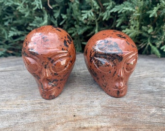Mahogany Obsidian Crystal Alien