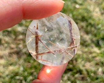 Red Tourmalinated Quartz Sphere