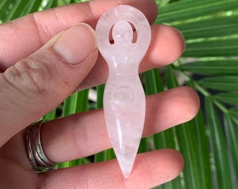 Rose Quartz Crystal Goddess