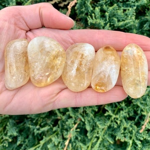 Citrine Tumbled Stone, Heat Treated Amethyst