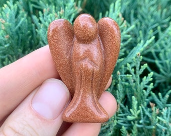 Goldstone Crystal Angel