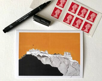 Edinburgh Castle - Postcard/A6 Art Print