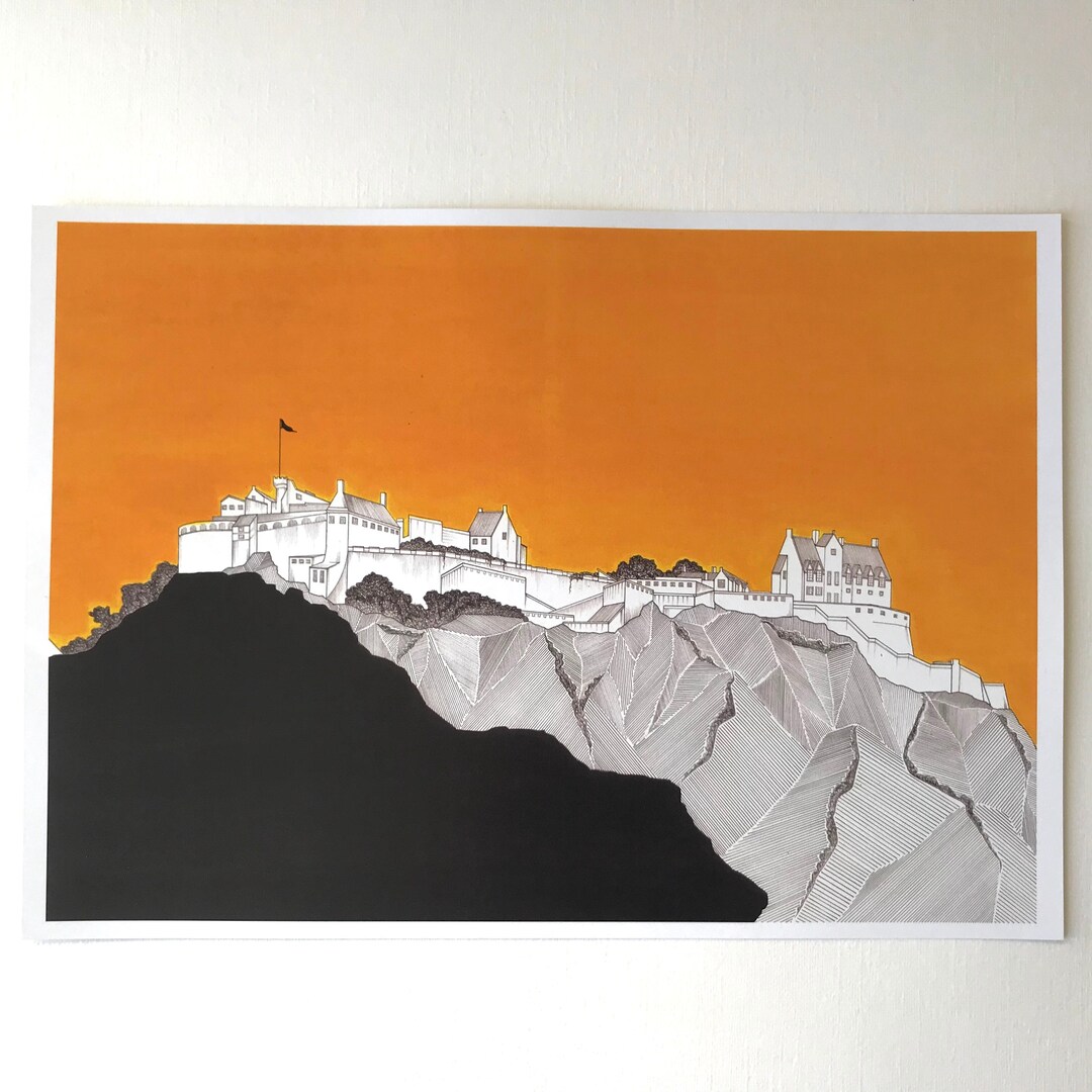 Edinburgh Castle - A4 Art Print - Etsy UK