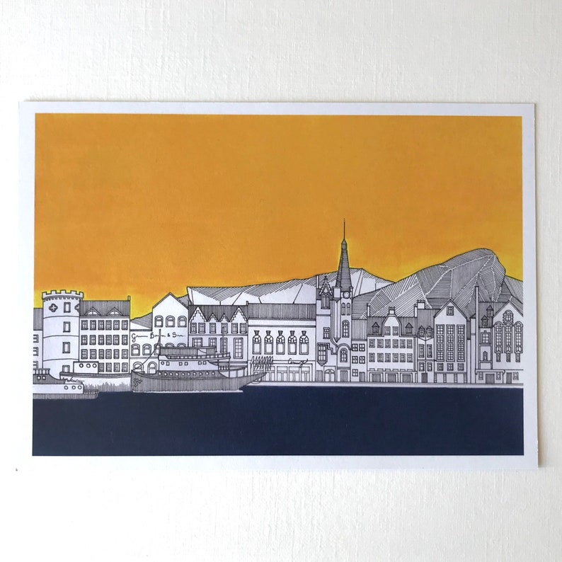 The Shore Leith A5 Edinburgh Art Print Etsy