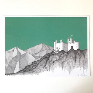 Harlech Castle - A4 Art Print