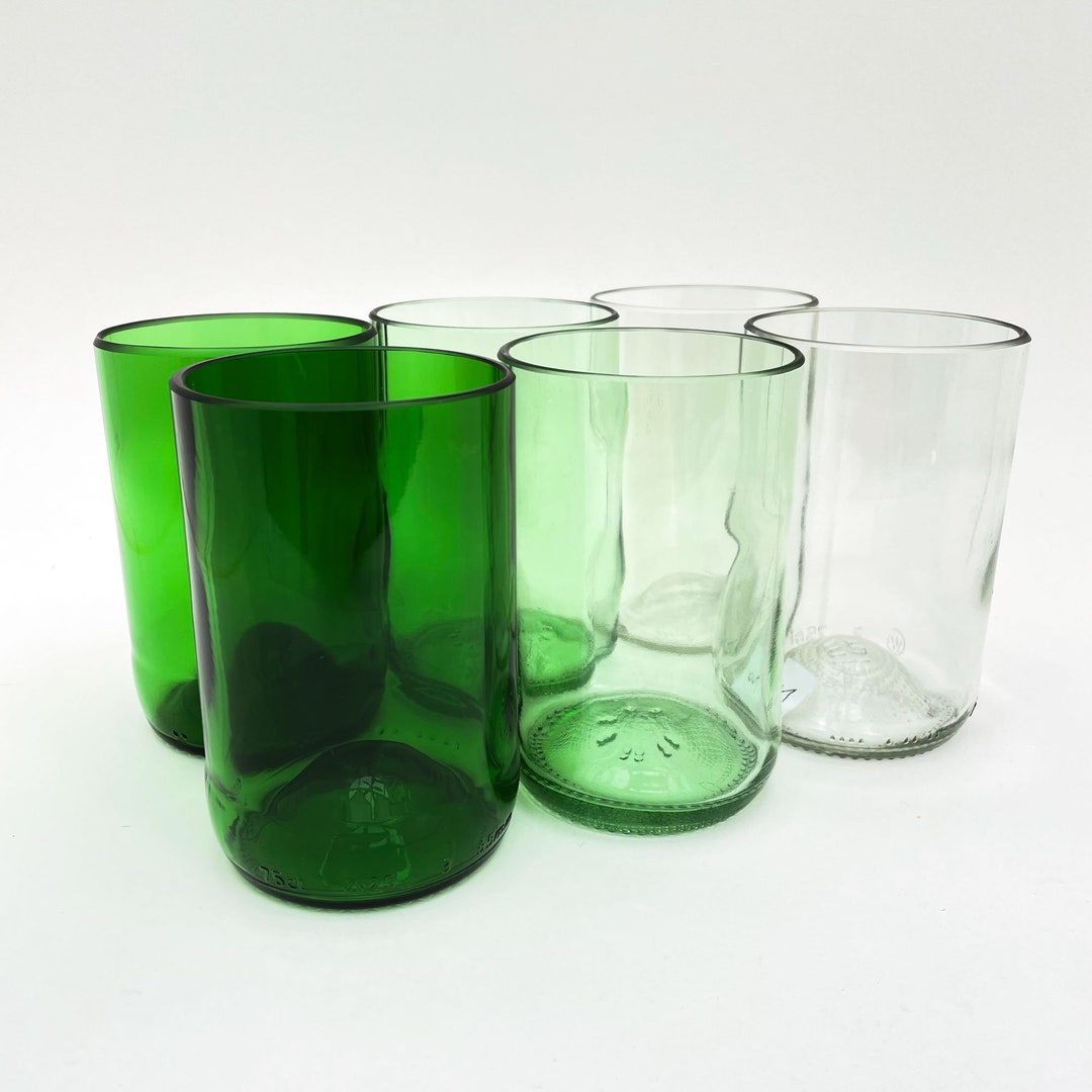 6 Upcycling Drinking Glasses Made of Used Glass Bottles Etsy