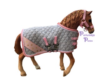 Cooling sheet /& Halter set for Model Horses