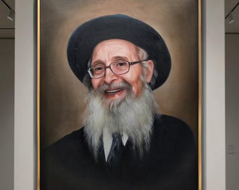 Custom Oil Portrait Painting from Photo, Hand-Painted Canvas Commission