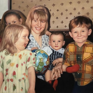 Children Portrait,Custom portrait,Custom oil painting from photo,Oil Paint Portrait,Gifts for loved ones,Commission portrait