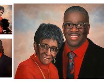 写真からのカスタム油絵、パーソナライズされたギフト、カスタマイズされた絵画、カスタム家族の肖像画、手描きの肖像画、子供の肖像画