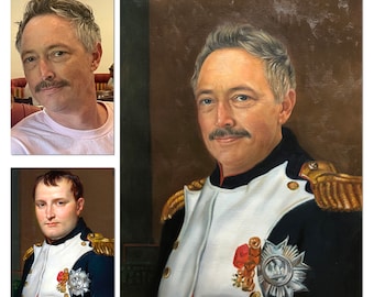 手作りの油絵：写真からカスタムルネッサンス風の絵画