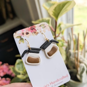 Coffee Pot Earrings - polymer clay - coffee lover - barista