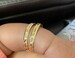 18k Baby/Adult Gold & Silver Bangles 