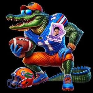 Gator Man Football , PNG, Digital File