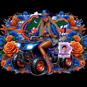 Gator ATV Mädchen, PNG digitale Datei