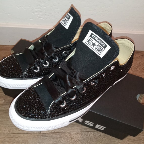 Custom Personalized Bling Rhinestone Converse Sneakers
