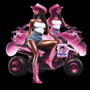 Fichier numérique PNG messieurs VTT rose
