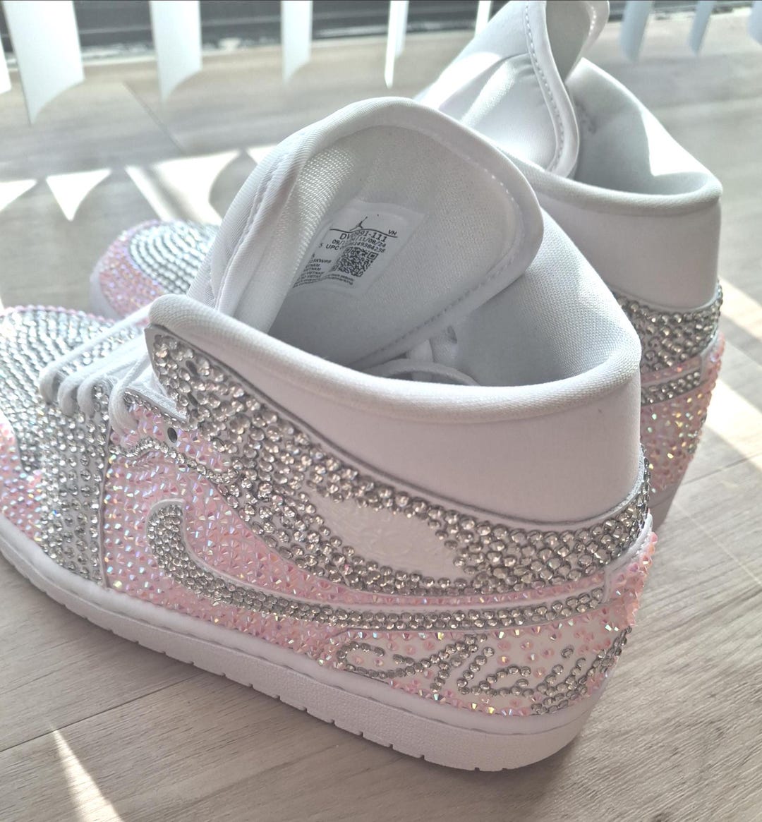 custom bling jordans