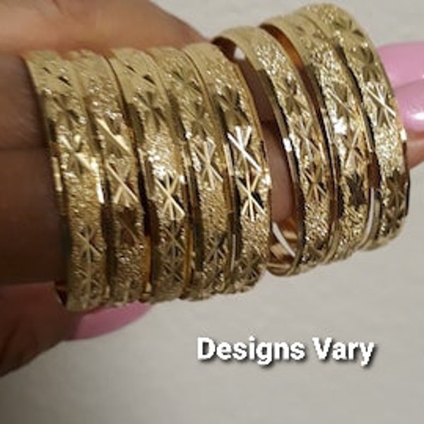 18k Gold Filled Baby-children-Adult Gold Filled & Silver Bangles