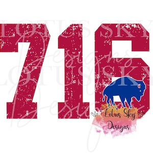 716 Buffalo en détresse | Prêt à imprimer | Conception de presse à chaud par sublimation | Transfert | New York | C'est parti | Simplicité