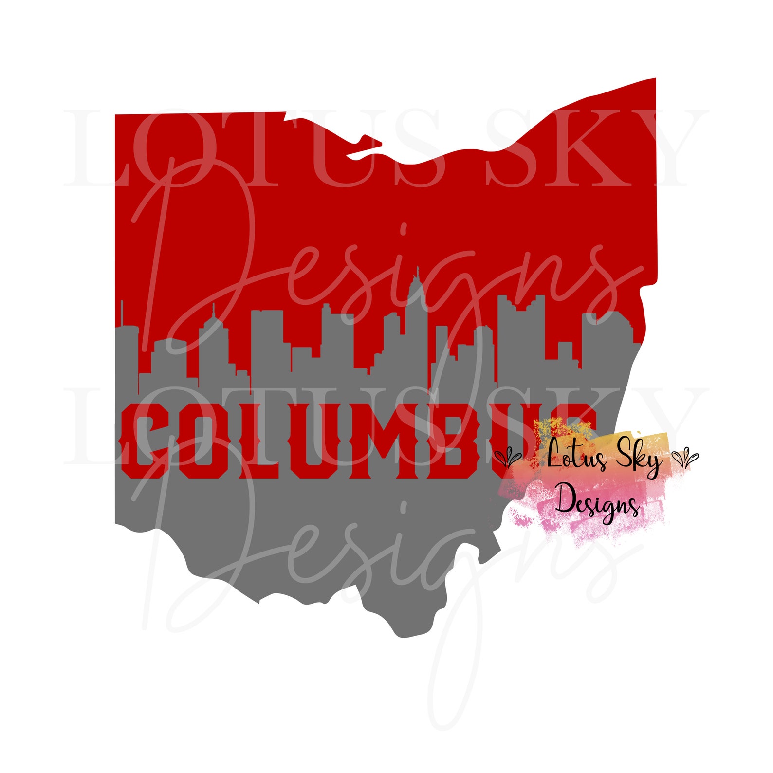 Colombus Svg Map Columbus Skyline | Instant Download | SVG and PNG Files - Etsy