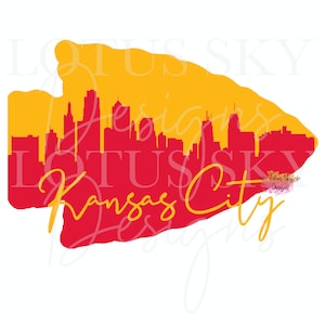 Kansas City Skyline Schrift | Druckfertig | Sublimation Transferpresse Design | Transfer