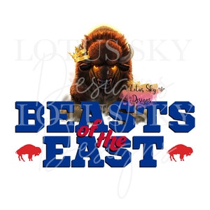 Buffalo Beasts of the East | Druckfertig | Sublimation Wärmepresse Design | Transfer