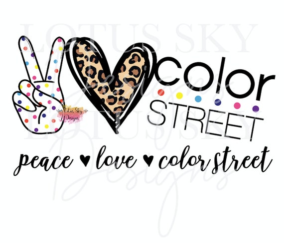 peace love color street screen print
