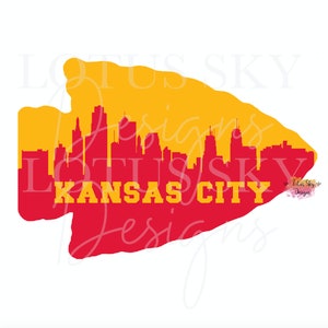 Kansas City Skyline | Instant Download | SVG and PNG Files | Chiefs | Missouri