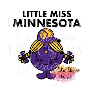 Kleine Miss Minnesota | Fertig zum Pressen | Sublimationshitzepresse Design | Übertragen