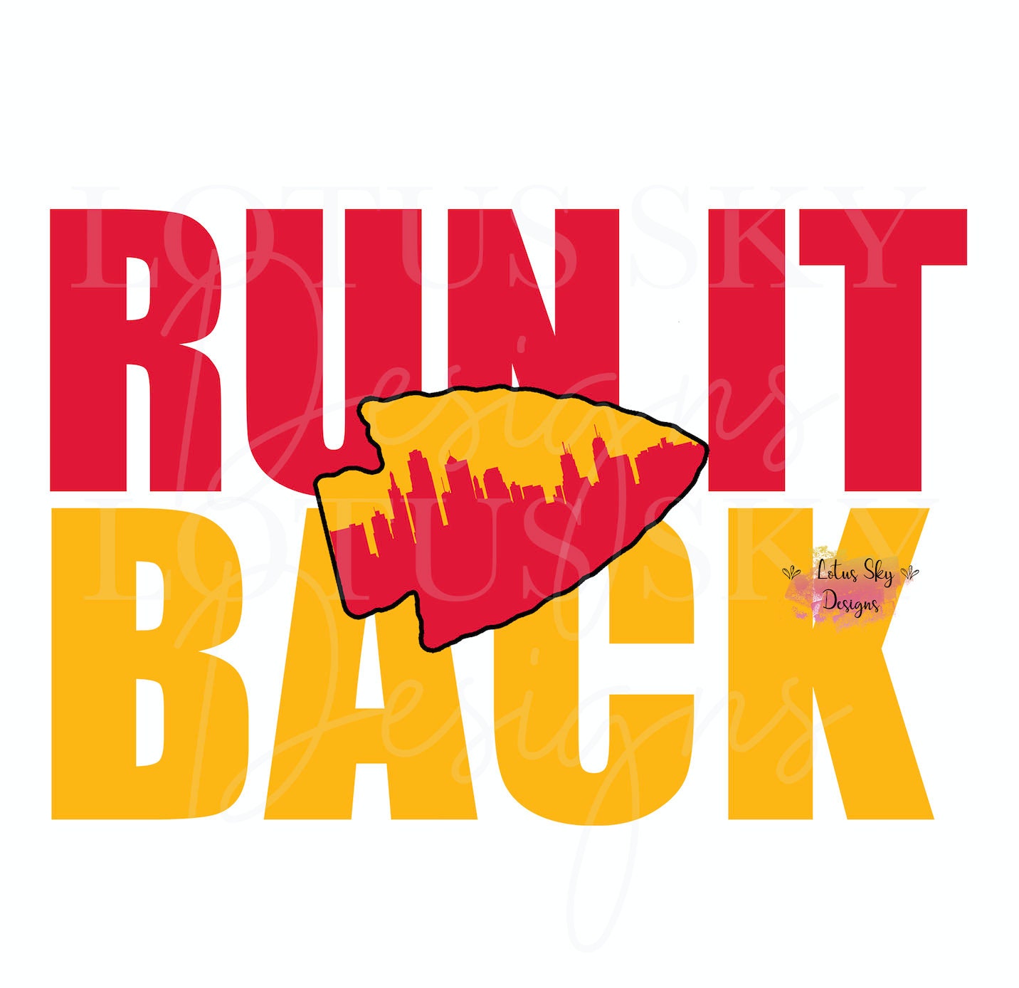 Run It Back Kansas City Skyline Ready to Press Sublimation Etsy