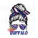 Buffalo Zubaz Print Messy Bun | Instant Download | SVG and PNG Files | Bills | NY 