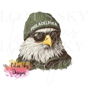 Philly Eagle Beanie | Instant Download | PNG File | Eagles | Fly | Fan | Cartoon | Art