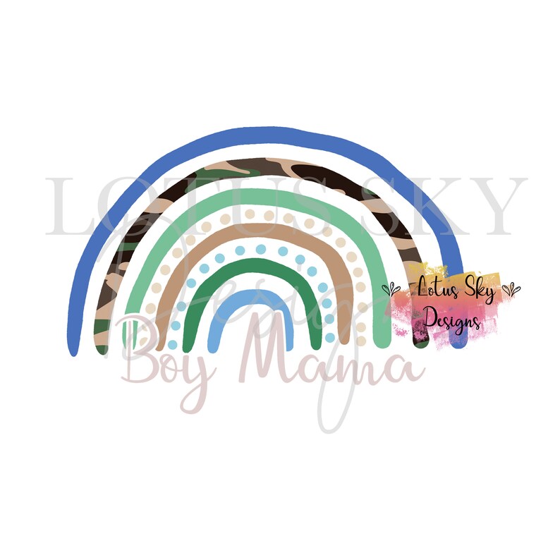 Download Svg And Png Files Instant Download Boy Mama Camo Rainbow Art Collectibles Drawing Illustration Vadel Com