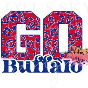 Go Buffalo Leopard-Print Design | Fertig zum Pressen | Sublimationshitzepresse Design | Bügelbild | Mafia | Gepard | Bunt | Hey-ey-ey