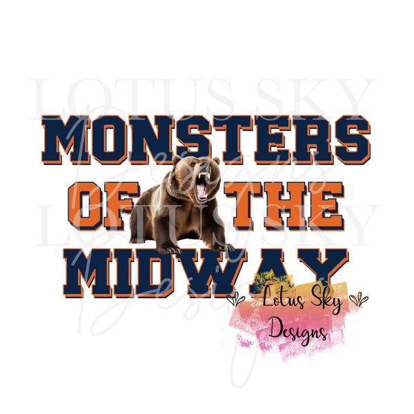 Midway Monsters | Instant Download | PNG File | Bear | Bears | Dtg Image | Dtf Design | Digital Sublimation File