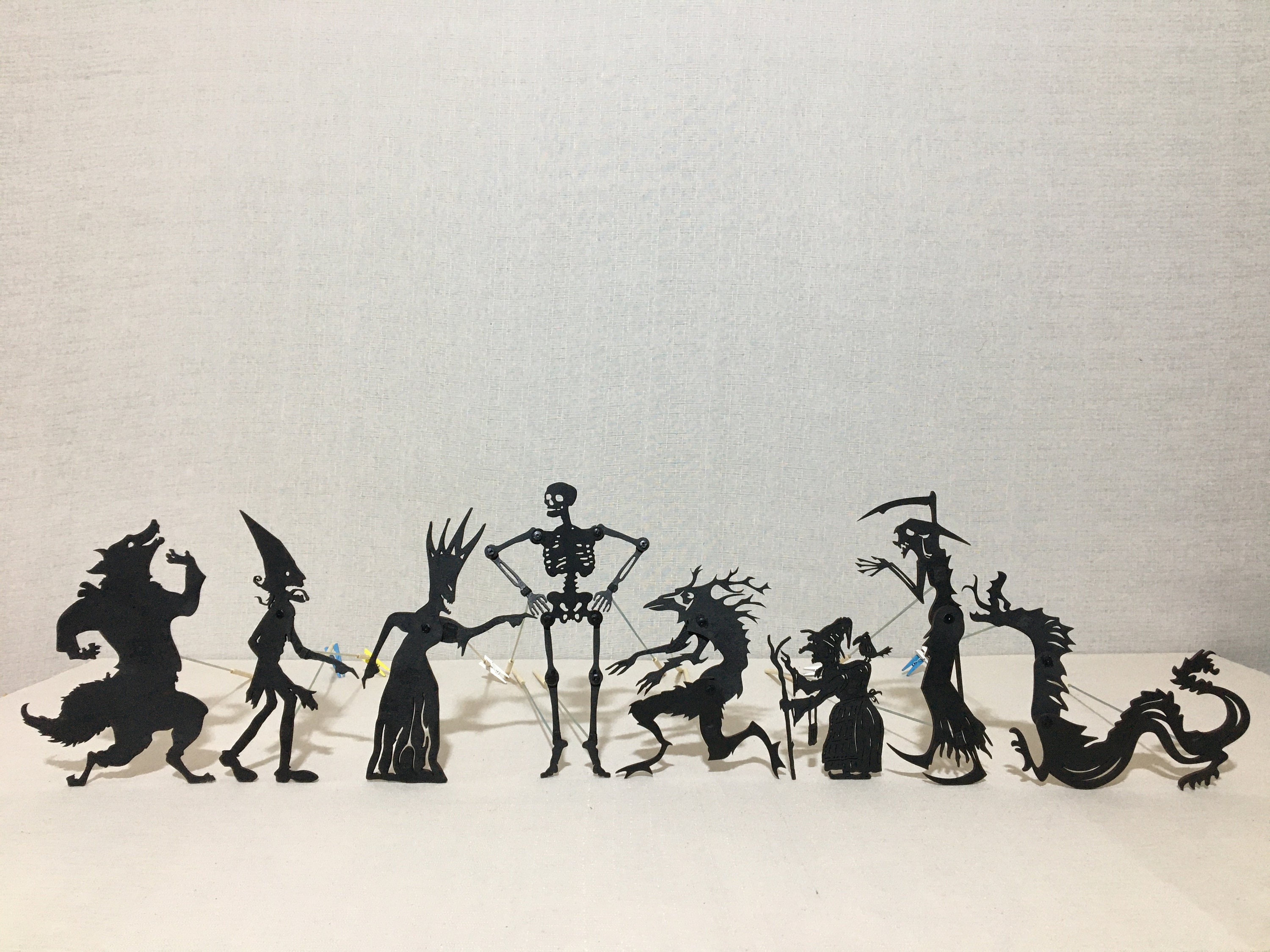 TOYANDONA DIY Puppet Show Craft Sets For Kids Puzzle 1 Set Mini Shadow Puppet Theater Shadow Puppets Puppet Theatre For Kids Puppets For Kids Plaything DIY